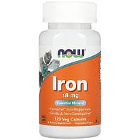 Сульфат железа Now Iron 18 mg (120 капсул.)