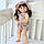 Лялька Реборн (Reborn) 55 см вініл-силіконова Уляна в наборі з соскою, пляшкою та іграшкою Можна купати, фото 3