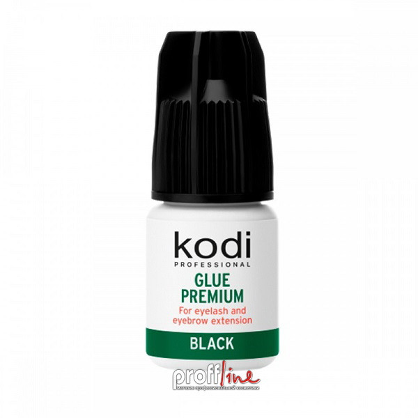 Клей для нарощування вій Kodi Premium black 3 мл