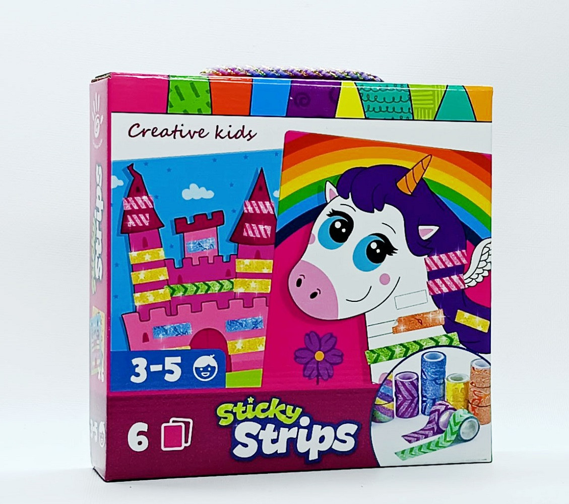 Набір для творчості Vlady toys "Sticky strips Єдиноріг" vt4433-03