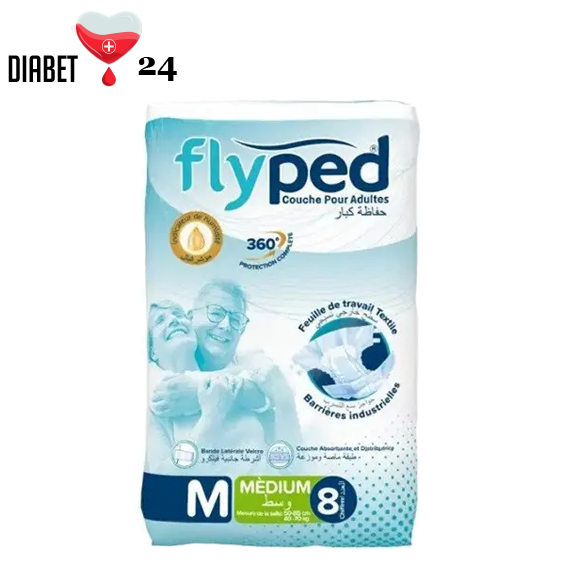 Підгузки для дорослих Fly Ped, розмір M, 8 шт.