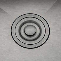 Кухонна мийка GAPPO GS6050-6 накладна 600x500 мм, нержавіюча сталь, поверхня PVD, фото 5