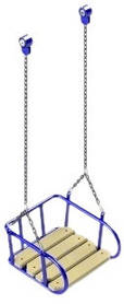 Люлька на ланцюгах з дерев'яним сидінням SiverSport KID300.8