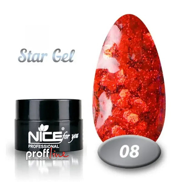 Гель-фарба Nice Star gel 5 мл, No 8