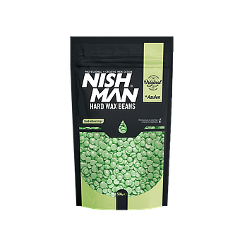 Віск для депіляції в гранулах Nishman Professional Hard Wax Beans (Зелений) 500г