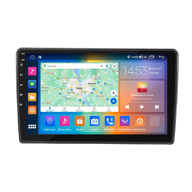 Штатна магнітола 10" Lesko для Skoda Fabia I Рестайлінг 2004-2007 4/64Gb CarPlay 4G Wi-Fi GPS Prime Шкода 8 шт., фото 1