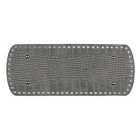 Дно закруглене для сумки з ніжками (30*12 см), колір Сіра рептилія