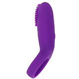 Ерекційне віброкольцо від USB, Насадка на член із вібрацією, Віброкольц-стимулятор клітора із шипами, Інтимні, фото 10