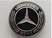 Mercedes-Benz Емблема на капот/багажник діаметром 57 мм колір чорний