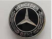 Mercedes-Benz Емблема на капот/багажник діаметром 57 мм колір чорний