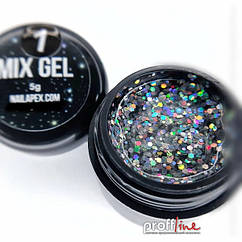 Мікс гель Nail Apex Mix gel 5 мл, No 1