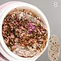 Гель із сухоцвітами Saga Flower gel 5 мл, No 8, фото 2