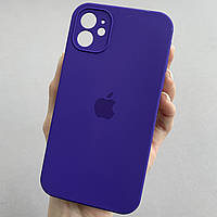 Чехол для Apple iPhone 11 чехол с квадратными гранями с защитой камеры на телефон айфон 11 фиолетовый p4q