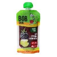 Фруктовое пюре Bob Snail Смузи Груша-Лесная Ежевика, 120 г.