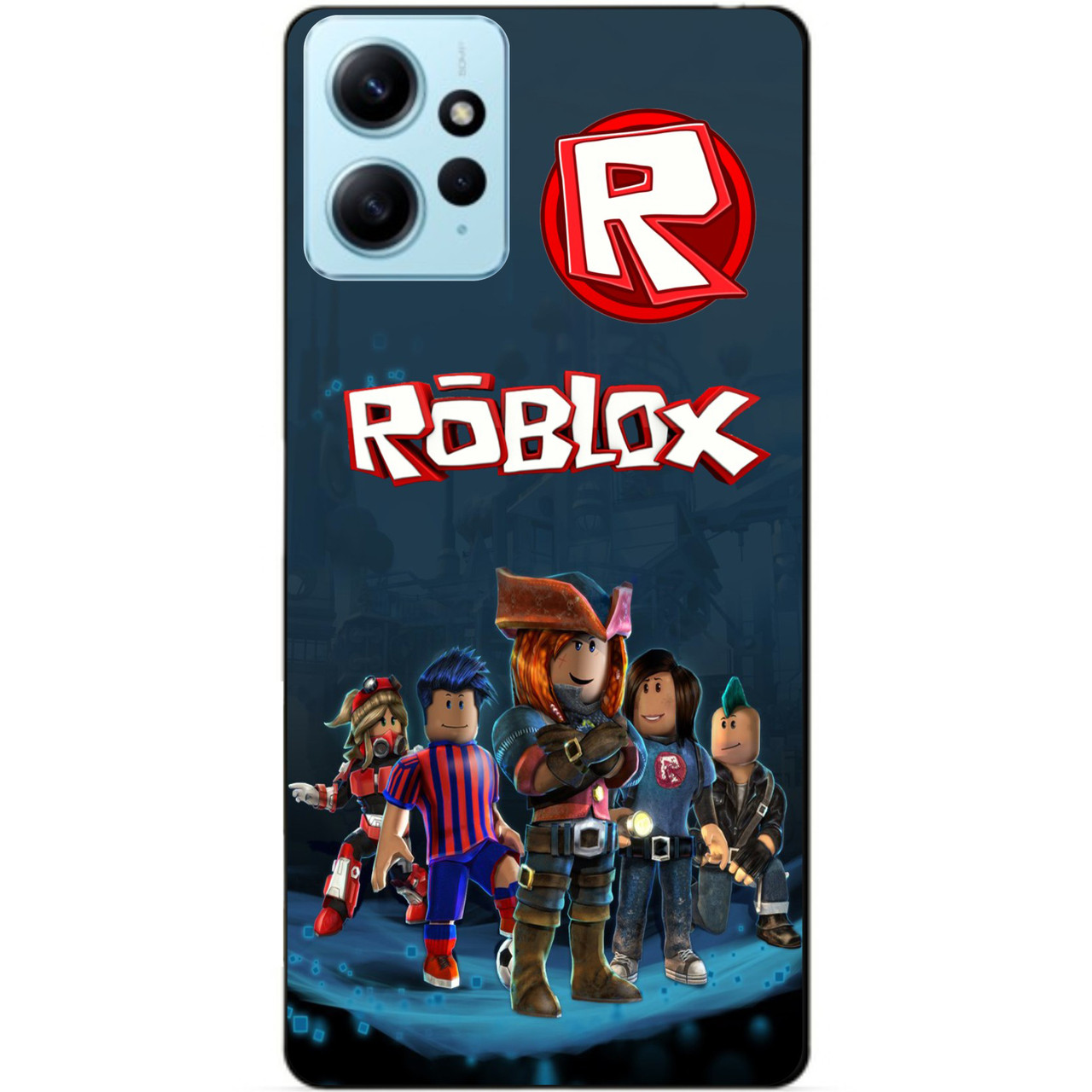 Силіконовий бампер чохол для Xiaomi Redmi Note 12 з малюнком Roblox Роблокс