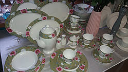 Столовий сервіз Рожеві квіти 27-підметів