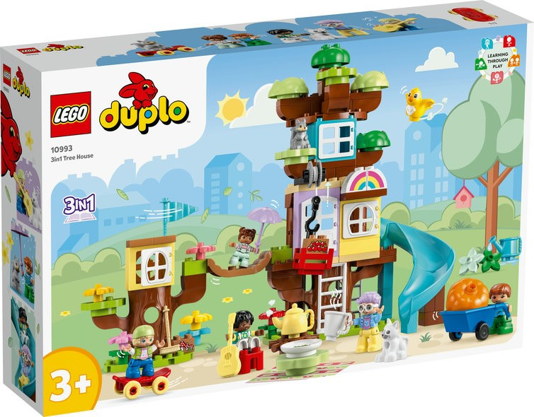 КОНСТРУКТОР LEGO DUPLO 10993 Будиночок на дереві 3 в 1 126 деталей, фото 1