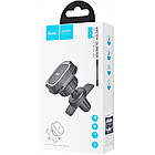 Тримач магнітний в машину дифлектор Hoco CA52 Intelligent Air Outlet black/gray, фото 5