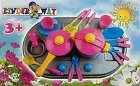 Игровой набор Kinderway "Плита с мойкой и посудой"