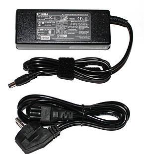 Блок живлення для ноутбука Toshiba 15V 6A (6.3*3.0) + Мережевий кабель, фото 1