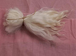 Волосся для ляльки, в зрізі. Ангорська коза. Довжина волосся близько 16 - 19 см. 1 упаковка - 10 грам. Колір - Блонд