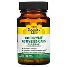 Country Life, кавовий активний вітамін B6 у капсулах, P-5-P/PAK, 30 вегетаріанських капсул