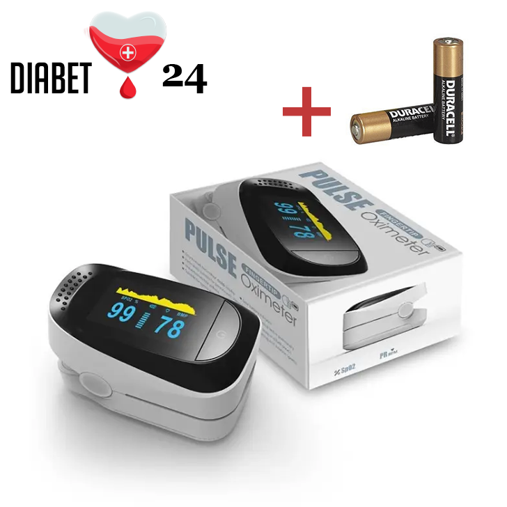 Портативний пульсоксиметр на палець IMDK Medical A2 Original OLED з батарейками та сертифікатом, фото 1
