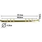 Кільцевий механізм А6 золото на 6 кілець 171мм - 15мм з болтами KMX055, фото 2