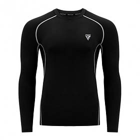 Рашгард спортивний із довгим рукавом M RDX Lycra Black