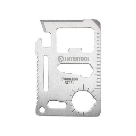 Картка мультитул 11 в 1 INTERTOOL HT-0589, фото 1