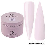Полигель для наращивания ногтей DNKa Acryl Gel #0004 Silk нежно-розовый