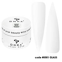 Полигель для наращивания ногтей DNKa Acryl Gel #0001 Glass (прозрачный)