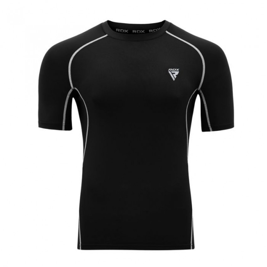 Рашгард спортивний із коротким рукавом L RDX Lycra Black