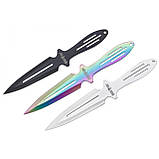 Ножі метальні 3 в 1 комплект із трьох кольорів F027, фото 4