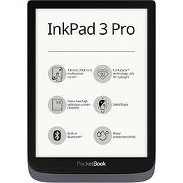 Електронна книга PocketBook InkPad3 Pro 740 Metallic Grey (PB740-2-J-WW)