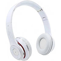 💚Навушники бездротові S460 bluetooth з MP3 плеєром накладні складні Білі