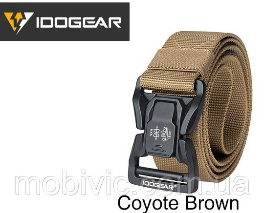 Тактичний (військовий) Ремінь IDOGEAR Combat, сталева пряжка-застібка — Оригінал L
