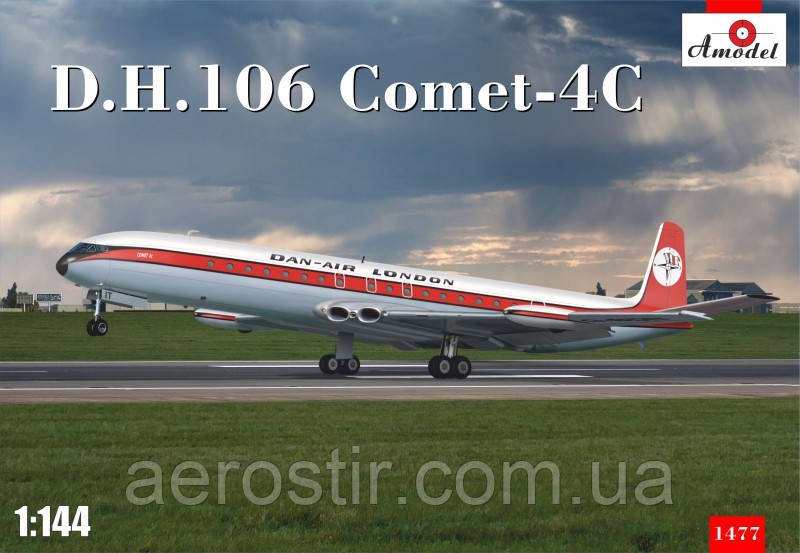 Пасажирський літак D.H.106 Comet-4C 1/144 Amodel 1477