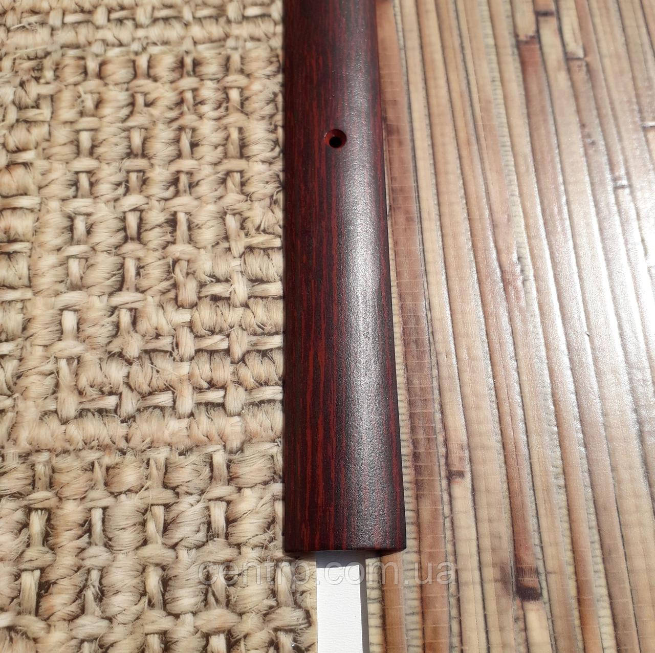 Декоративний поріжок для підлоги 29мм АП 004 під дерево Махагон (фарбований), 2.7 м, фото 1