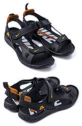 Чоловічі шкіряні сандалії Nike NS Or, Чоловічі шкіряні шльопанці, босоніжки чорні, Чоловіче взуття