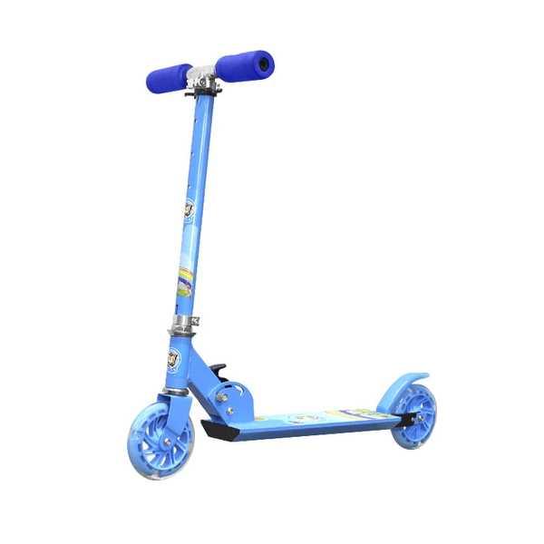 Двоколісний дитячий самокат Scooter 999 Blue 120 мм, фото 1