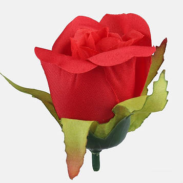 Троянда бутон червона (КОД: W725-03) В - 5,5 см  Д - 4  см | виробництво Польща |24 шт. в упаковці