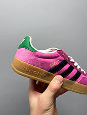 Жіночі кросівки Adidas x Gucci Gazelle Pink HQ7084, фото 5