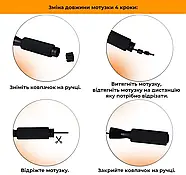 Скакалка швидкісна з обважнювачами PowerPlay X Rope 300 см (4211), фото 4