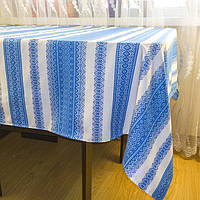 Скатерть с вышивкой Скатерть, 196х145 см, Голубой