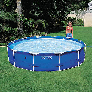 Каркасні басейни Intex 56996 (28212) (366х76 див. ) + насос помпа, фото 3