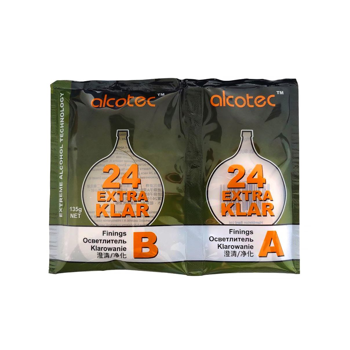 Засіб для освітлення браги Alcotec 24 Extra Klar 135г