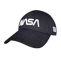 Молодежная бейсболка от Sport Line черная с лого NASA