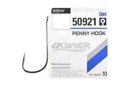 Гачок OWNER 50921 Penny Hook №10 (10 шт) (6 мм)  (діам.пров. ⌀ 0.46 мм)