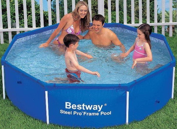 Bestway 56045 - каркасний басейн Steel PRO Frame Pool 244x61 см
